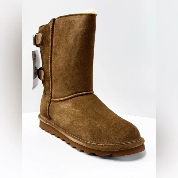 BearPaw Women’s Winter Boot (11 inch Tall), Clara Wide, Hickory, size 9 - New - Picture 4 of 7